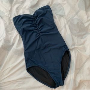 J.Crew strapless bandeau bathing suit